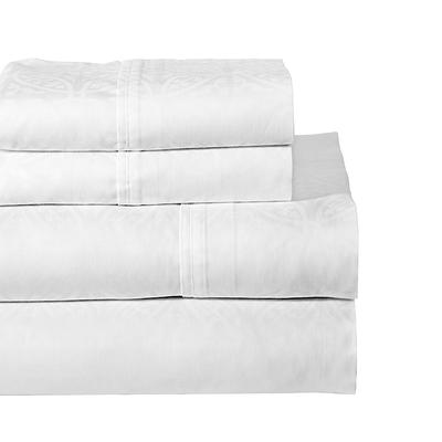 Twin 300 Thread Count Ultra Soft Fitted Sheet White - Threshold