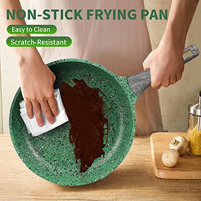  DIIG Nonstick Frying Pan with Lid, 12 in No Stick PFOA