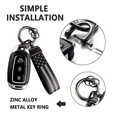 Car Keychain Kit, Anti-Loss D-Ring Keychain, Rotatable 360 Degrees with  Screwdriver, Suitable for Men and Women (US Flag Keychain) - Yahoo Shopping
