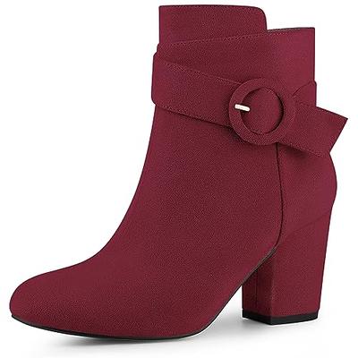 Susanny Women Autumn Round Toe Lace Up Ankle Buckle