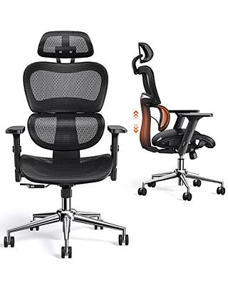 Dropship Ergonomic Office Desk Chair,Mesh High Back Computer Chair With  Adjustable 3D Headrest & Lumbar Support & Flip-Up Arms  Executive/Home/Study/Work Office Desk Chairs With Wheels to Sell Online at  a Lower Price