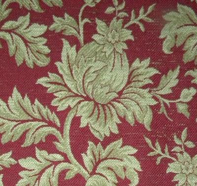 Antique Brocade Fabric French Silk Wool 1800S Arts & Crafts Rare