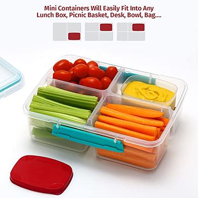 Reusable Airtight Food Containers 3 oz 8 pack. for Snacks, Baby