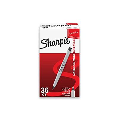 Sharpie 37001 Black Ultra-Fine Point Permanent Marker - 12/Pack