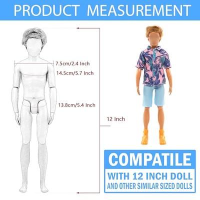 ENOCHT 15 Set 5.3 Inch Doll Clothes 5 Outfit 5 Dresses 5 Swimsuits for 4-6  Inch Girl Doll Clothes Dress