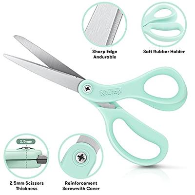 Fabric Scissors 8.5 Inch Heavy Duty Dressmaking Shears Sewing Tailor  Scissors, Ultra Sharp All Metal Stainless Steel Craft Household Scissors  for