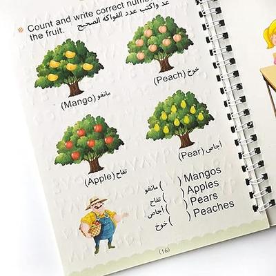 4 Pc Large Reusable Handwriting Practice Book for Kids,Magic