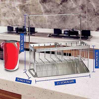 DorineRack Sponge Holder for Kitchen Sink,Stainless Steel Kitchen Sink  Organizer, Rag Soap Brush Storage Rack, Sink Sponge Non-Slip Storage Rack  Kitchen Bathroom Sink Essentials&Accessories - Yahoo Shopping