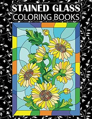 Timeless Creations Stained Glass Coloring Book: Amazing Stained Glass  Colouring Pages For Adults (Paperback)