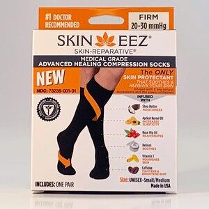 Skineez Medical Grade Moderate Compression Black Calf Sleeve