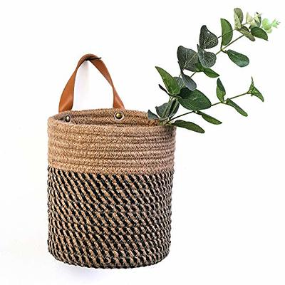 ART pinecone 2 Pack nursery basket set, Cotton Rope Foldable Baskets, Hand  Woven cube Storage bins for Jewelry, Remote, Fruits, cute soft fabric