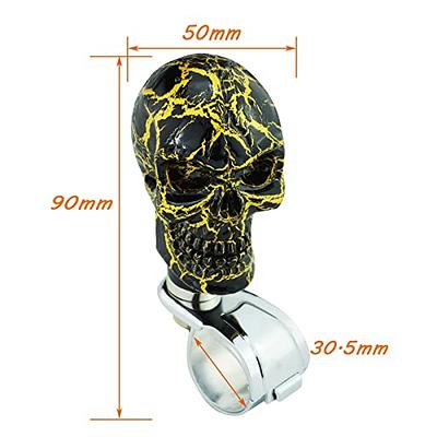 Lunsom Wheel Spinner Knob, Skull Shape Car Turning Driving Suicide