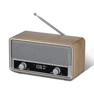 Gelielim Portable Radio AM FM, Retro Bluetooth 5.3 Speaker, Shortwave Radio  Support TF Card/USB, Battery Powered Radio, Gifts Idea for Elder, Retro  Vintage Decor for Home - Yahoo Shopping