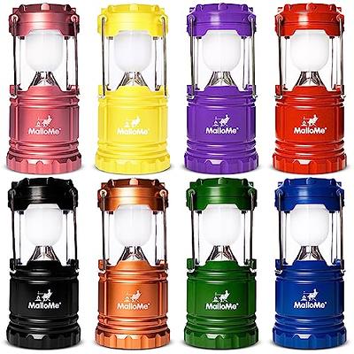 MalloMe Camping Lantern Multicolor 8 Pack Lanterns for Power Outages,  Camping Lights for Tent Hanging, Camp Light Tent Lamp Emergency Battery  Powered LED Lantern (Rechargeable Batteries Not Included) - Yahoo Shopping