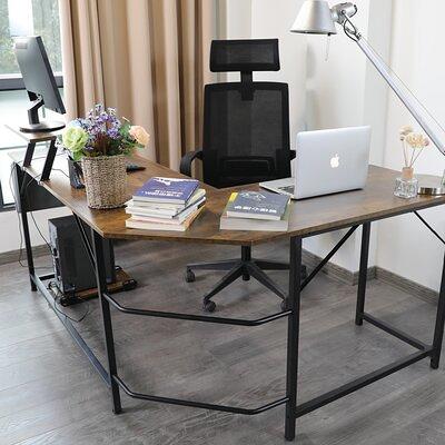 Industrial Style Wooden Desk Computer Desk Home Office Desk Rustic