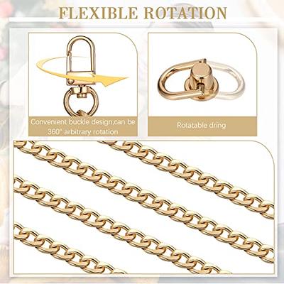 Serveyou 4pcs Bag Extender Chain,Purse Extender Chain,Crossbody Bag Purse  Strap Extender Women Metal Chain Easy Install for Crossbody Bag Purse