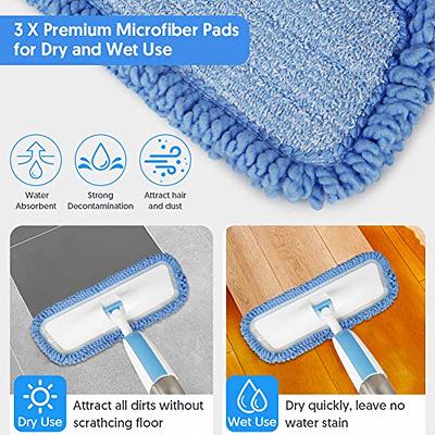 VENETIO 2 in 1 Bathroom and Kitchen Floor Scrub Brush and Broom