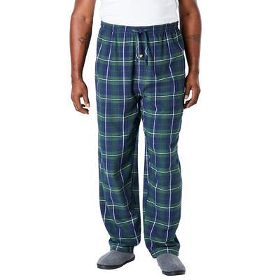 Men's Big & Tall Jersey-Lined Flannel Robe by KingSize in Twilight Plaid  (Size M/L) - Yahoo Shopping