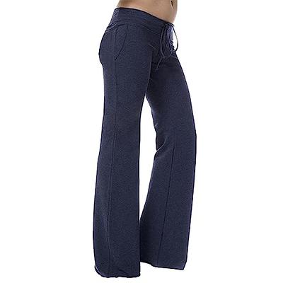 Women's Casual Sports Flare Leg Pants Boot Cut Trousers Yoga Lounge Pants  Loose Workout Bootleg Sweatpants Joggers