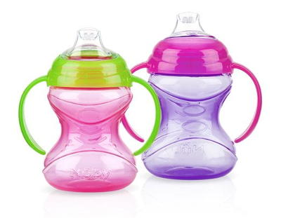 Nuby No-Spill Clik-it Soft Spout Sippy Cup, 10 fl oz, 2 Count - Yahoo  Shopping