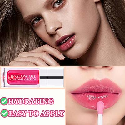 WENJLYJ Lip Glow Oil,Clear Plumping Lip Oil Waterproof and