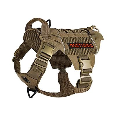 OneTigris No Pull Tactical Dog Harness for Medium Large Dog, Mesh