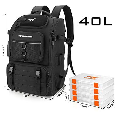 40L Multifunction Fishing Bag With Rod, Bait, Reel, And Lure