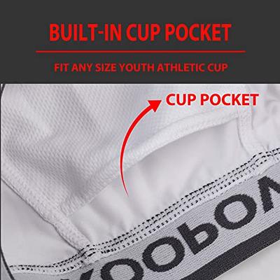 KOOPOW Koopow Youth Sliding Shorts Boys Padded Slider Shorts Pads With Soft  Protective Athletic Cup For Baseball, Football, Lacrosse