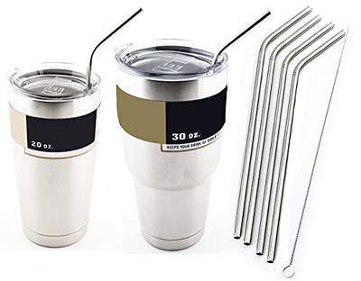 CocoStraw 10 Reusable Straws - Stainless Steel Drinking - Set of 10 +  Cleaner - Eco Friendly, SAFE, NON-TOXIC non-plastic- CocoStraw Brand