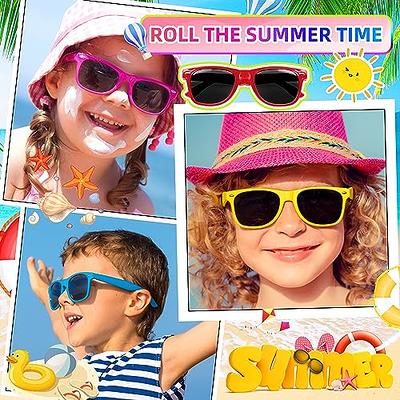 Kids Sunglasses Bulk, 16 Pack Kids Sunglasses Party Favors - Neon Party  Sunglasses for Kids, Bulk Pool Party Favors, Beach Party Favors, Goodie Bag  Stuffers, Sunglasses Party Pack for Kids Boys Girls