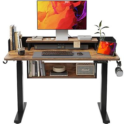 Desk Shelf & Monitor Stand, Standing Desk Storage