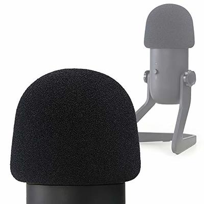 YOTTO Microphone Pop Filter For Blue Yeti and Any Other Microphone,Dual  Layered Wind Pop Screen With 360°Gooseneck & Mic Cover Foam Windscreen for
