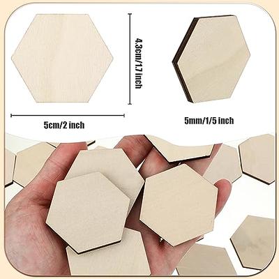 120 Pcs Unfinished Wood Hexagon Pieces 1/5 Thick Wooden Hexagon Cutouts  Blank Wood Hexagon Slices Wooden Chips Embellishments for DIY Crafts  Painting Board Games Holiday Home Wall Decor,2x1.7 Inch - Yahoo Shopping