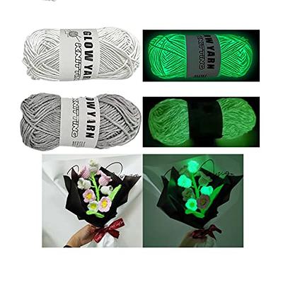 1/3 Rolls Glow in The Dark Yarn Luminous Crochet Yarn Crocheting DIY  Knitting