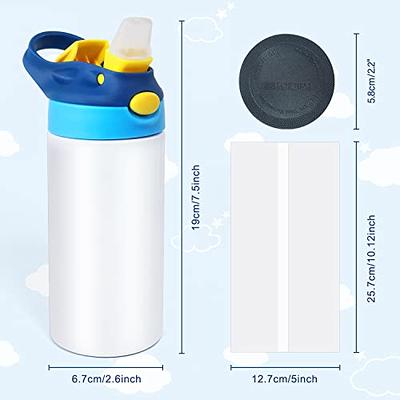 Mocaru Sublimation Sippy Cups with Handle and Lid 12oz Sublimation