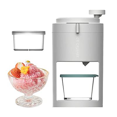 Portable Ice Crusher and Ice Shaver, Manual Ice Shaver Manual Fruit  Smoothie Machine Mini Home Ice Shaver Small Ice Crusher