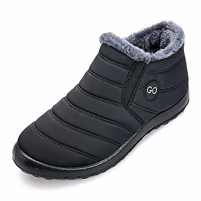 JWSVBF Women's Waterproof Winter Snow Boots Warm Comfortable Mens Extra  Wide Snow Boots Outdoor Mens Winter Wide Boots Fishing Boots Women Small  Heel