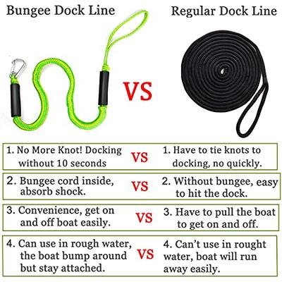 Botepon Boat Bungee Dock Lines, Mooring Lines, Boating Gifts for