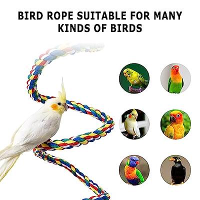 Bird Rope Toy Cotton Rope Stand Perch Climbing for African for Macaw