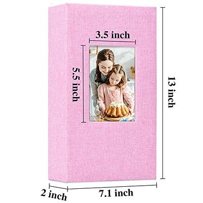  Vienrose Small Photo Album 4x6 Photos, 2 Pack Leather