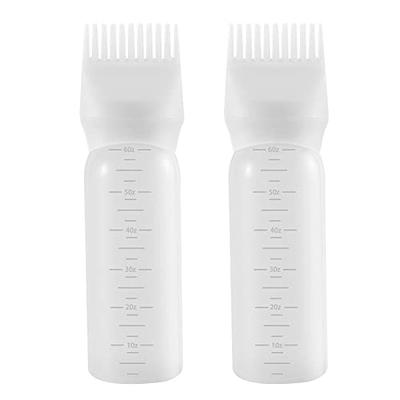 Cosywell Root Comb Applicator Bottle 6 Ounce 2 Pack Hair Dye Applicator Brush Applicator Bottle for Hair Root Comb Color Applicator Bottle with