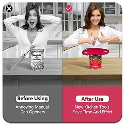 Electric Can Opener, One Touch Can Opener Electric Easy Open Any Can Size,  Food-Safe Automatic Can Opener Smooth Edge, Best Kitchen Gadgets Electric  Can Openers for Kitchen Seniors with Arthritis - Yahoo