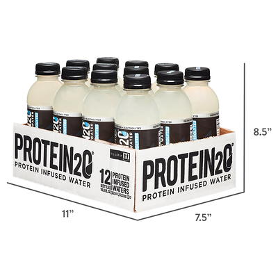 Protein2o 20g Whey Protein Isolate +Electrolytes Drink, Variety Pack, 16.9  fl oz (Pack of 12) 