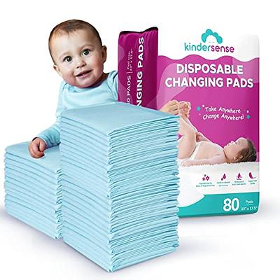 Baby Disposable Changing Pad, 100Pack Soft Waterproof Mat, Portable Diaper  Changing Table & Mat, Leak-Proof Breathable Underpads Mattress Play Pad