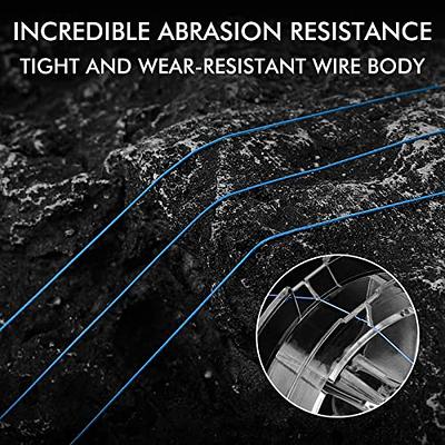 Ashconfish Braided Fishing Line- 4 Strands Super Strong PE Fishing Wire  Heavy Tensile For Saltwater & Freshwater Fishing -Abrasion Resistant