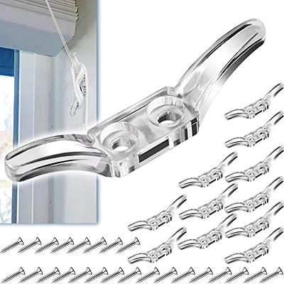 Cord Cleats for Blinds, 12pcs Blind Cord Winder, Plastic Transparent Blind  Cord Cleat with Screws for Window Blinds Curtains Sun Shades Ropes - Yahoo  Shopping
