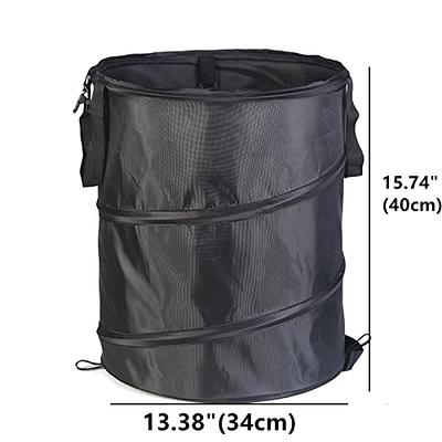 10 Gallons Garden Yard Bag, 37.8l Collapsible Lawn And Leaf Waste Bag,  Reusable Camping Trash Can