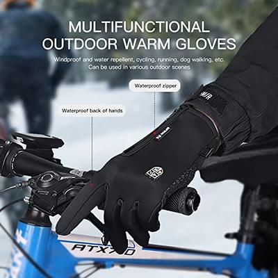 Waterproof Full Finger Cycling Gloves Winter Touchscreen Gloves Mountain  Bike