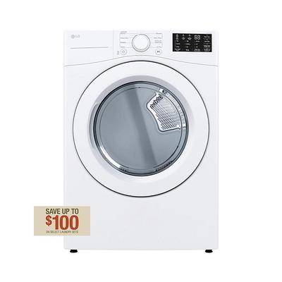 GE 3.6-cu ft Stackable Electric Dryer (White) in the Electric Dryers  department at