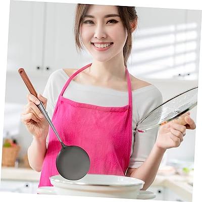 Green Silicone Wide Spatula Turner With Wooden Handle For Pancake,fried  Fish,egg, Cookie And Other Non-stick Cookware
